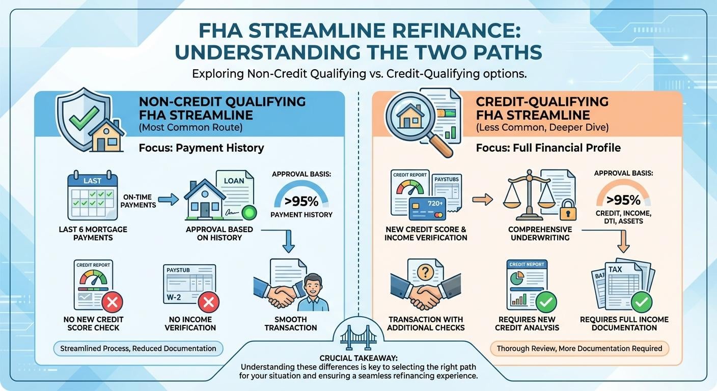 Create a professional infographic about this content. Context: When exploring an FHA Streamline Refi